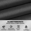 V-Shaped Patio Furniture Cover, Waterproof Outdoor V-Shaped Sectional Sofa Cover, Anti-UV with Air Vent, Black