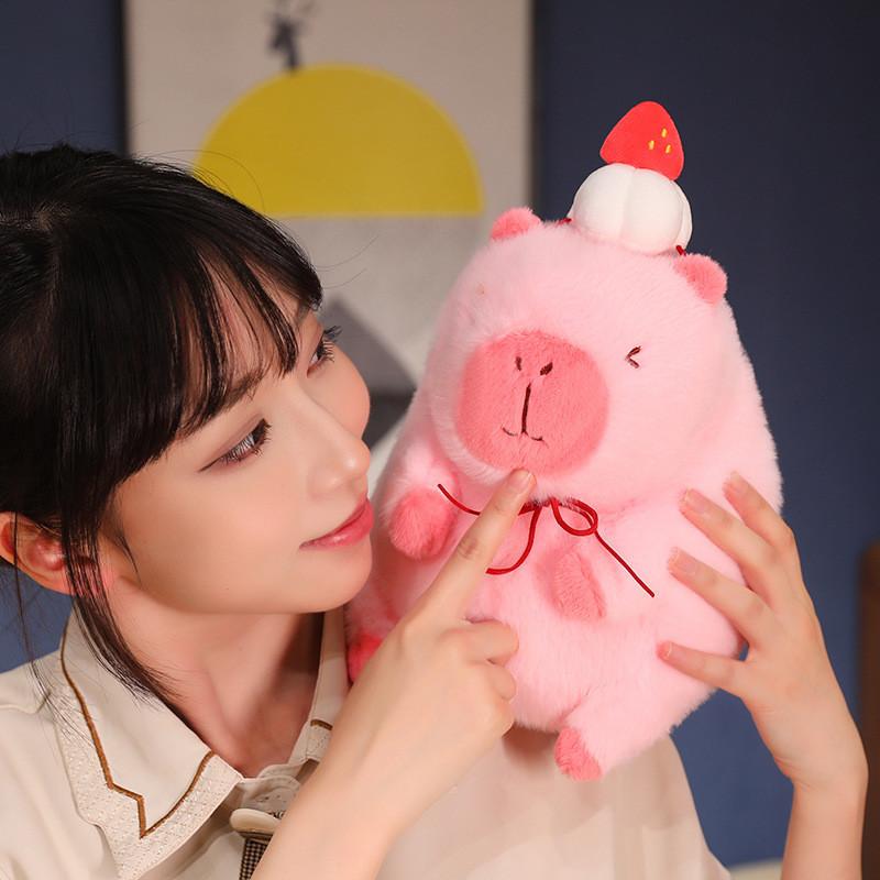 Adorable Capybara Plush Toy Authentic Stuffed Animal Soft Short Plush Pillow