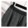 DIMANAF Plus Size Women Long Pants Loose Casual Elastic Waist Thick Lady Vintage Winter Autumn 2025 Bottoms