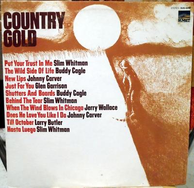 LP Record VARIOUS - Country Gold SUS5259 Sunset Records 1969 US Folk Used