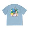 Nike Cartoon Pattern Round Neck Short Sleeve T-Shirt SS22 Men Tops Sky-Blue DR7762-494