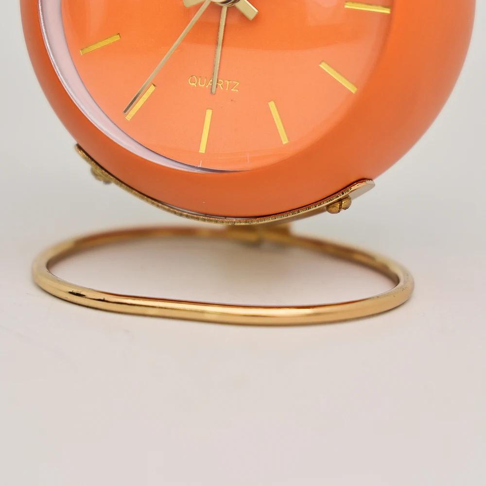 

Скандинавские креативные электронные настольные часы, минималистичный детский будильник, новый настольный прикроватный студенческий бесшумный светящийся указатель золотой