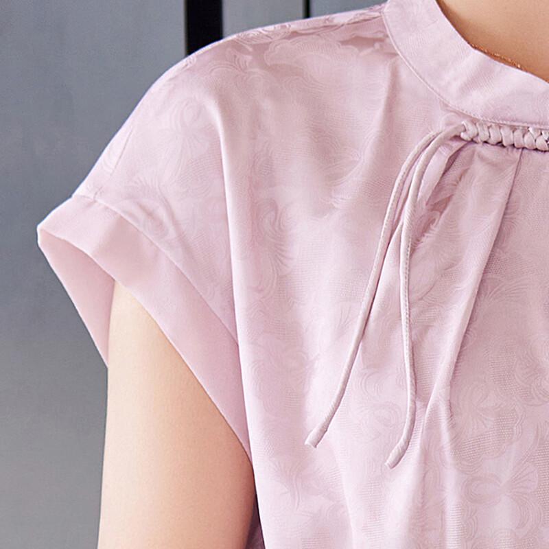 Pasite Summer New Chinese Style Short Sleeve Qipao Dress