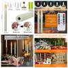 Long Christmas LED Candle with Remote Timer Flameless Ivory Taper Candles Battery Powered Church Flickering Candlesticks Light