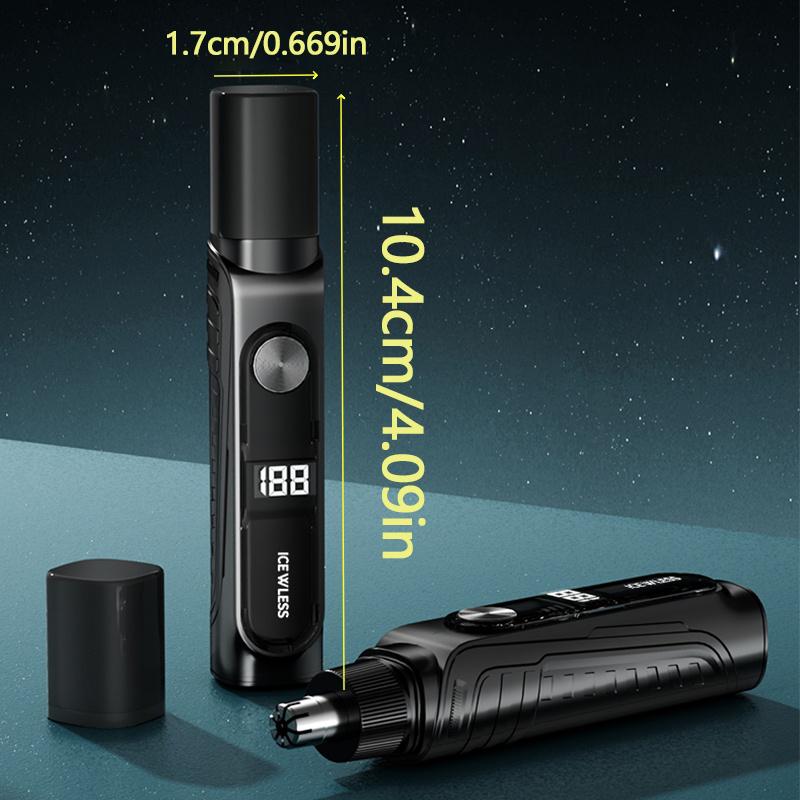 2026 New Electric Nose Hair Trimmer Men Rechargeable Painless Safe Eyebrow Nose Ear Facial Hair Remover Grooming Tool