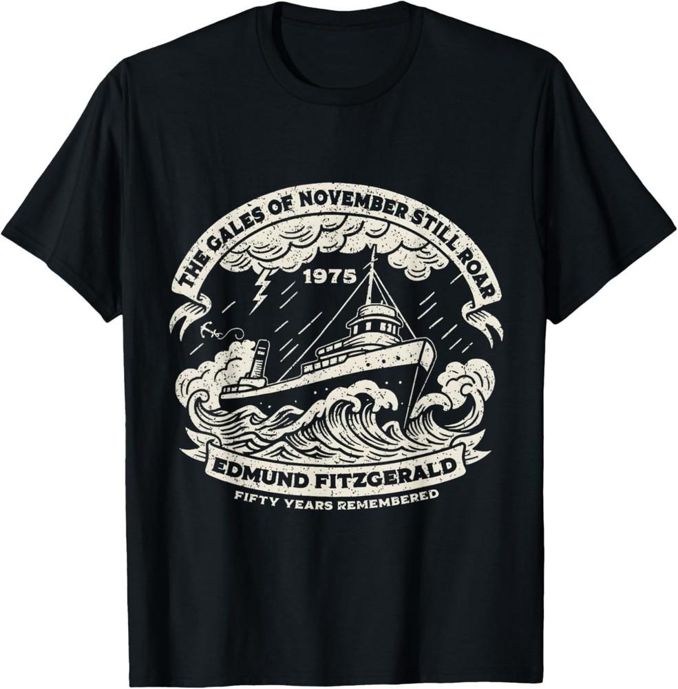 

Edmund Fitzgerald Anniversary Great Lakes Maritime Memorial T-Shirt XL