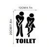 Add A Fun and Stylish Touch To Your Home with This Removable Man/Woman Toilet Sign Wall Sticker!