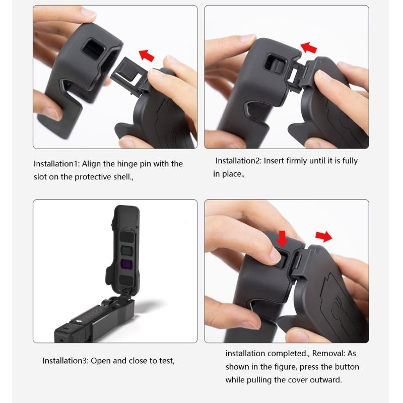 Filter Storage Protective Cover for Pocket Camera Lightweight Portable Includes Multiple Filter Slots and Ergonomic Grip