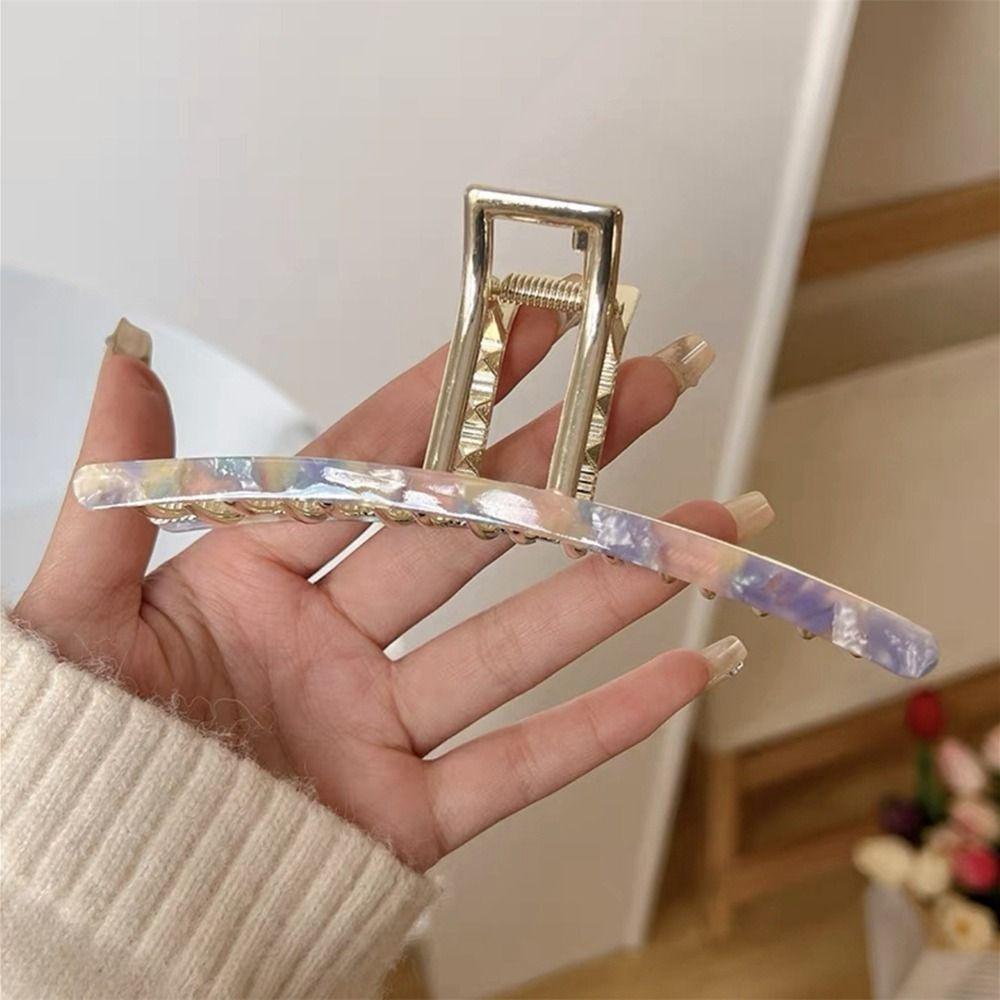 

Большой зажим для волос в корейском стиле, головной убор из металла, женские аксессуары для волос, заколка для волос с уксусной кислотой