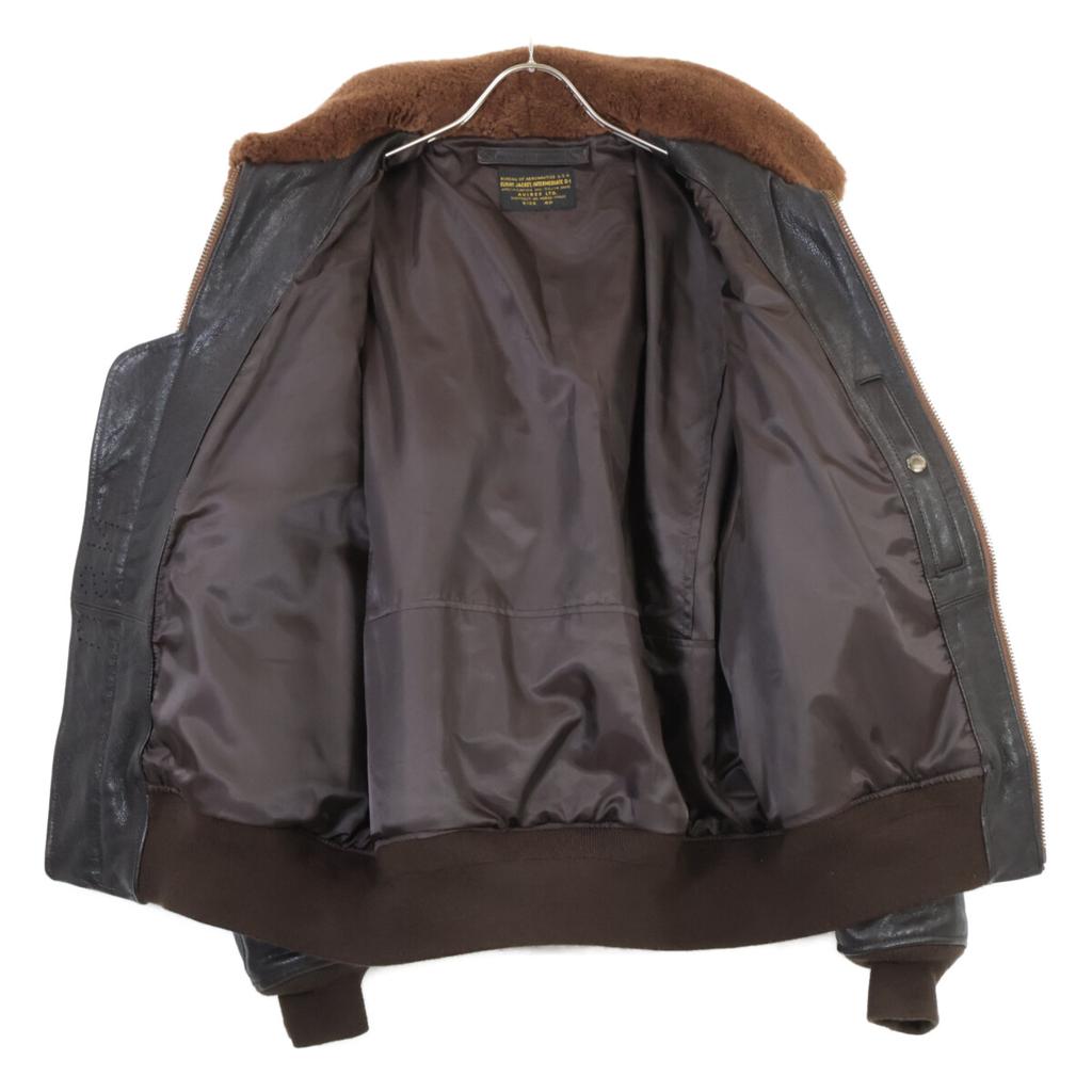 AVIREX 6101063 GOAT G-1 TOP GUN Skórzana kurtka lotnicza 40 CiemnobrązowaUżywana