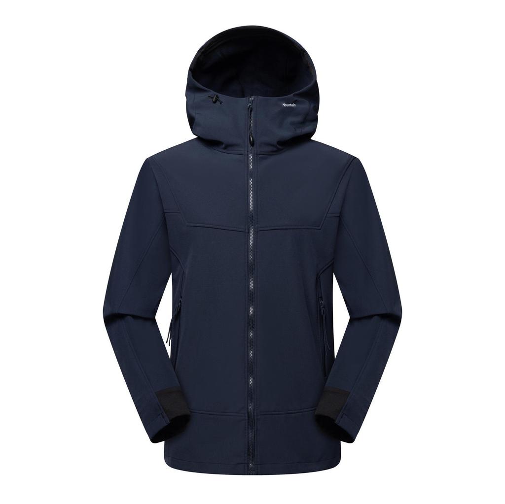 Unisex Softshell Windbreaker: Windproof, Waterproof, Fleece-Lined Jacket for Autumn/Winter