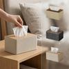 Organizador de Papel em Couro Porta-Guardanapos Minimalista Caixas de Lenços Simples Hotéis Comerciais