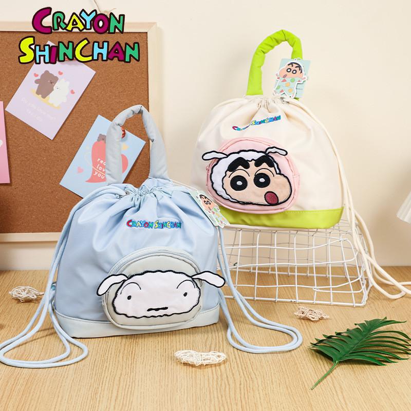 Chan Shin Crayon Large Capacity Backpacks Cutes Cartoon Girl Children Bags Out
