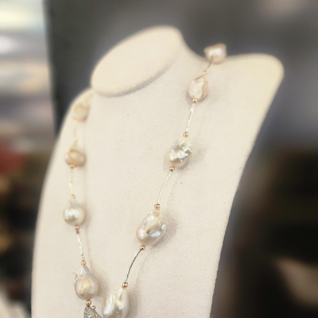 Atria Baroque Pearl Y-Shaped Long N Long-String Pearl Necklace JQNNEJJ0001WHF