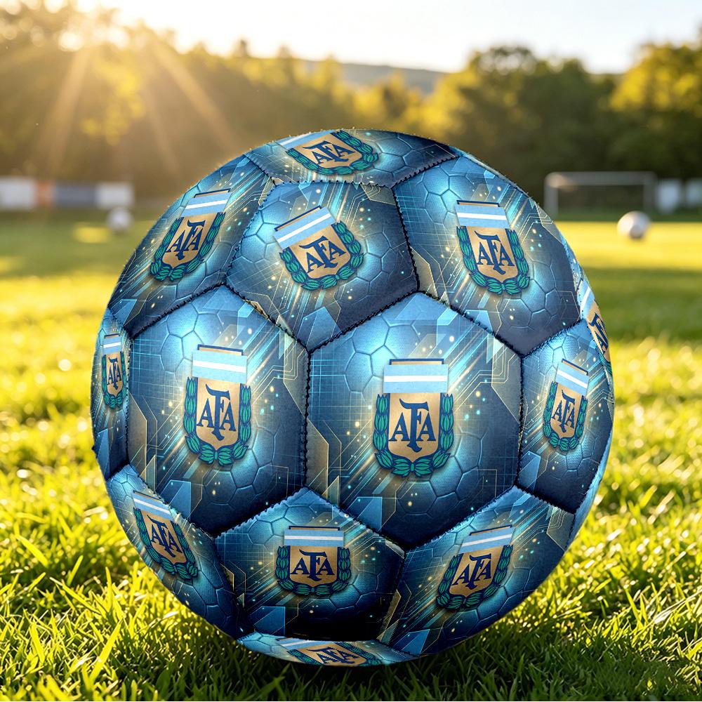 Pallone da Calcio Stampato Argentina Taglia 5 Resistente all'Usura Standard Pallone da Allenamento per Adulti Regalo per tifosi per Partite Sportive Indoor Outdoor