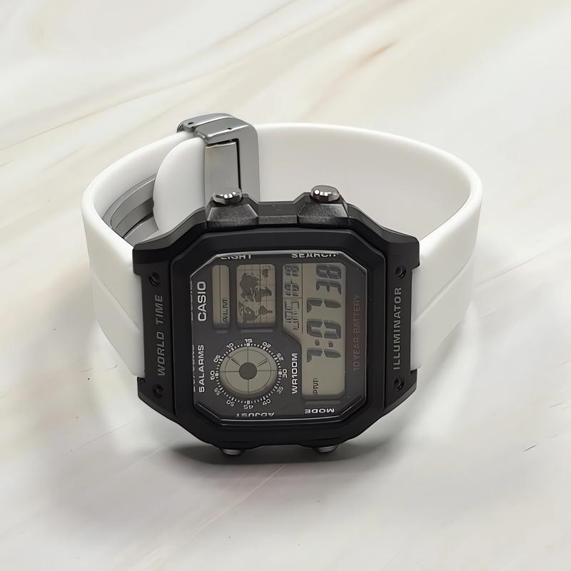 CASIO Unisex YOUTH 44mm Black Watch AE-1200WH-1A(Watch3--)