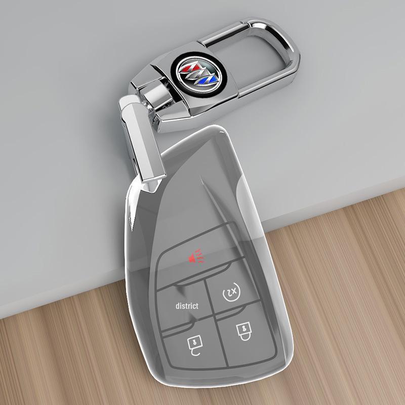 Transparent Full-Wrap Key Case for Buick Envision/Regal/Verano/Lacrosse/GL8