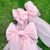 Große rosa Schleife Schleifenknoten Dekoration Prinzessin Mädchen Geburtstagsparty Hochzeit Babyparty Bogenabdeckung Raum Hängende Dekoration Schleifenknoten