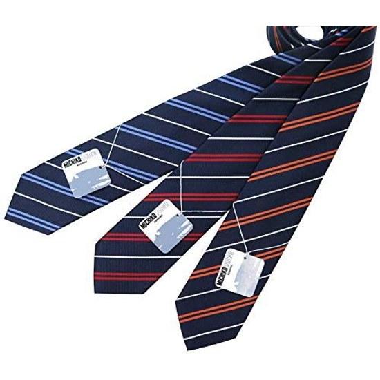 Michiko London Brand Necktie Made Japan 100 Silk Jacquard Weave Regimental Stripe.