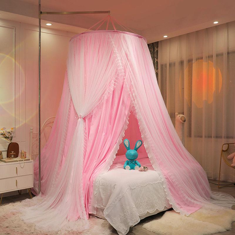 Princess Style Hanging Mosquito Net: Dustproof, Light-Blocking Dome Bed Canopy, Easy Installation