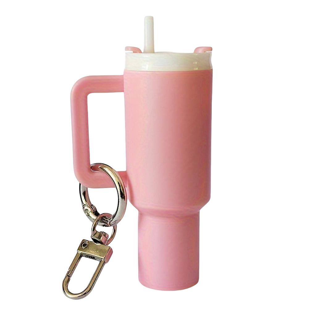 Portachiavi Mini Tazza Portachiavi Carino Bicchiere Portachiavi Portabalsamo Labbra Portachiavi Mini Ciondolo Portachiavi per Accessori Borraccia Stanley