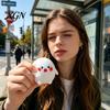 Handquetsch-Stressball Cartoon gedämpftes Brötchen Spielzeug mit Dampfgarer, Teig-Übung zur Entspannung Sensorisches Fidget-Spielzeug, Anti-Angst-Dampfgarer