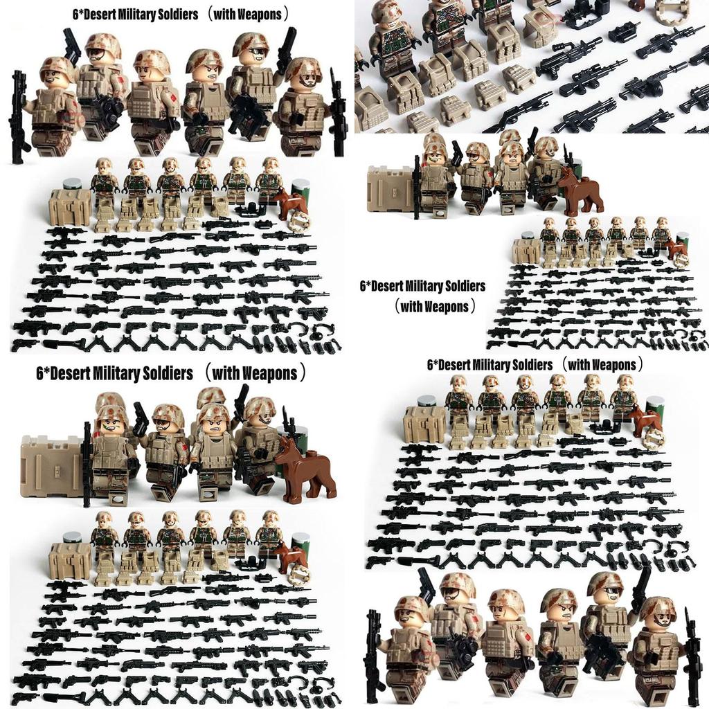 Land Tiger Desert Surveillance Building Blocks Small Particle Plastic Toy For Children