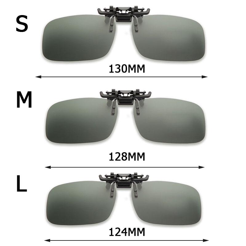 1/2PCS Women Men Glasses Lenses Polarized Sunglasses Clip On Flip Up UV 380 Driving Fishing Night Vision Glasses Clips