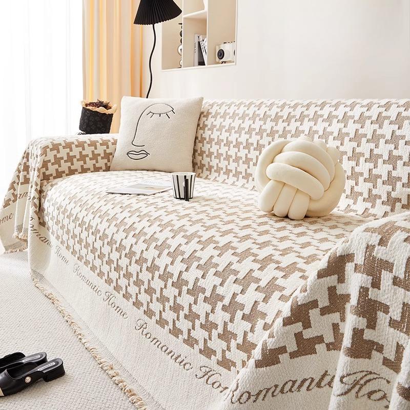 

Цельное полотенце для дивана, универсальное нескользящее покрывало для дивана на все времена года, простая и современная новая ткань для чехла для дивана 180*130cm