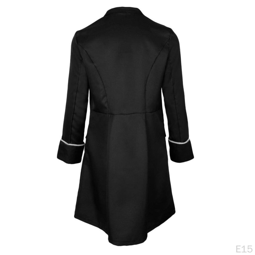 Coat Steampunk Gothic vintage Punk Casual Loose Solid Color Jacket Suit Buttoning