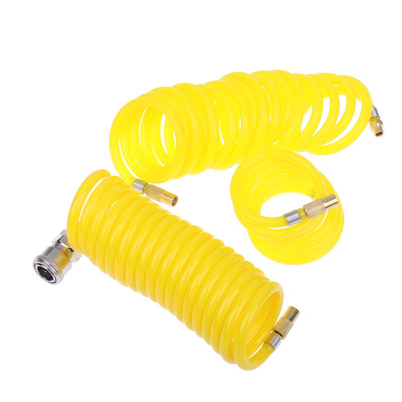 1 Piece Universal Pump Extension Tube Tire Air Compressor Hose Flexible Recoil Air Inflator Connector Replacement Inflator Hose