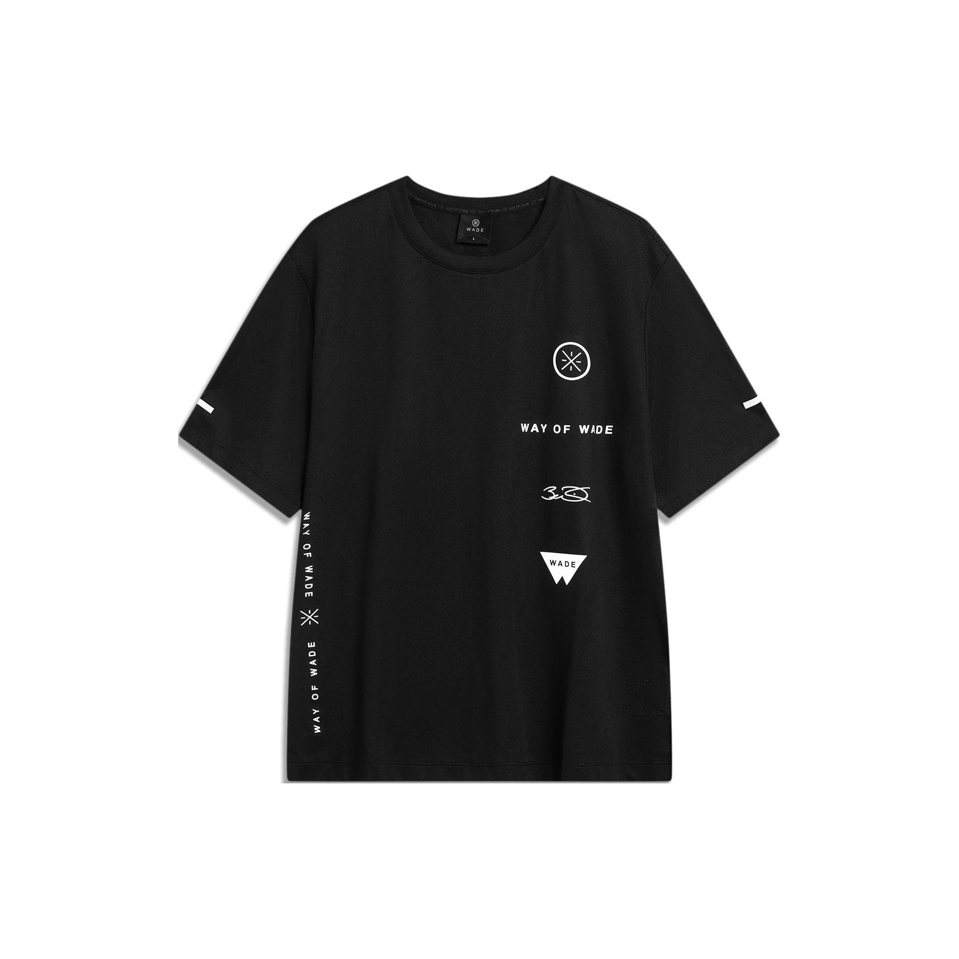 Li-Ning Wade Of Wade Logo T-shirt Black Men s ATST237-1 M