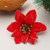 Year Decor Glitter Fake Flowers Christmas Flowers Christmas Tree Decorations Home Xmas Ornaments