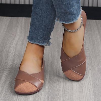 Zapatos Planos Bajos Antideslizantes de Tendencia para Mujer Casuales Slip-on Cómodos Ligeros Primavera Elegantes Mocasines Zapatos De Mujer