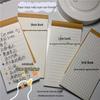 Mini Kraft Paper Sticky Notes & Grid Planner Notebook