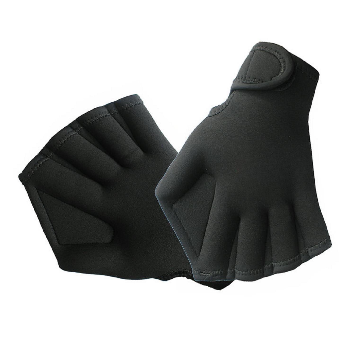 Volwassen Duik Zwemhandschoenen Open Vinger Peddelende Eendenpoot Handschoenen Snorkelen Zeeman Zwemvliezen Winter Zwemhandschoenen one size fits all