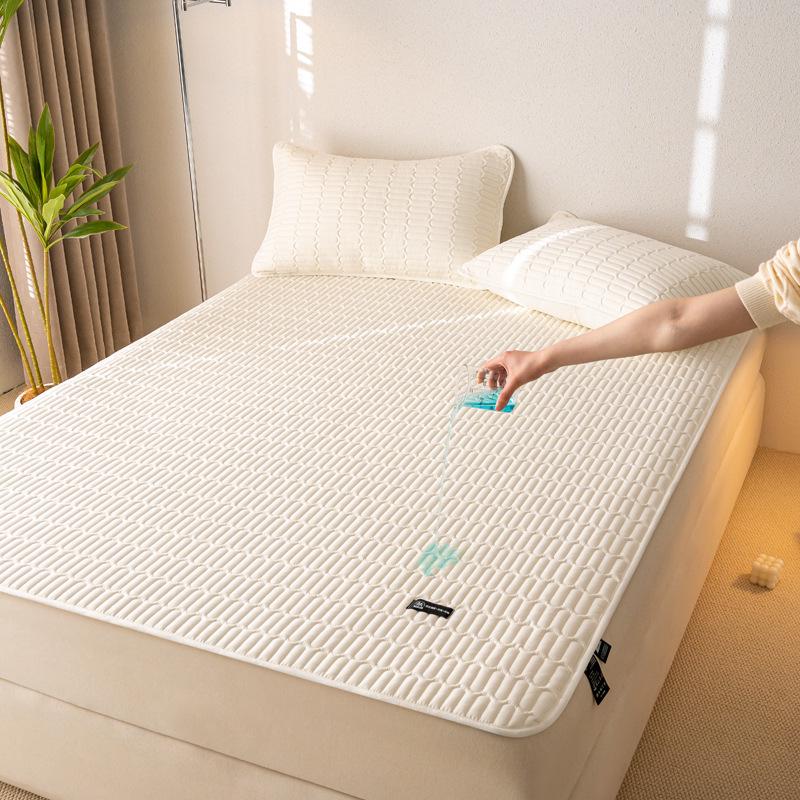 Class A Quilted Waterproof Bedspread Set: 3-Piece Fitted Sheet & Urine-Proof Mattress Protector, Machine Washable