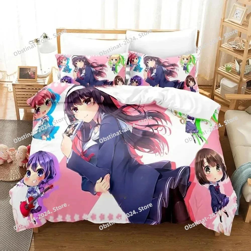 Anime Saekano How To Raise a Boring Girlfriend Bedding Set Duvet Cover Full Queen King Size Pillowcase Bed Printed Single Twin