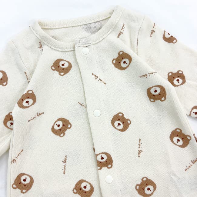 Chuckle Baby Baby Dress Bear for Boys and Sizes Clothes, Newborn, Two-Way All-in-One Coverall, Design, Girls, 40-50cm, 50-60cm, P5549E-50-50
