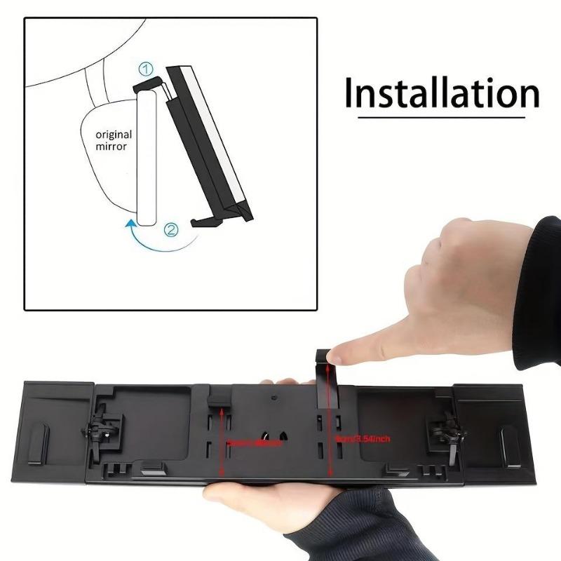 1 pièce Universel Pliable Allongeable Voiture Camion Grand Angle Convexe Rétroviseur Sécurité Conduite Voiture Intérieur Vue Arrière Pivoter Miroirs Angle Mort