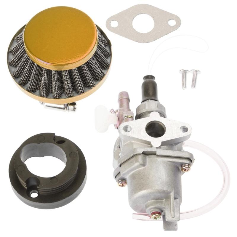 Durable Engine Carb Carburetor with Pod Air Filter 2 Stroke for 47cc 49cc Mini Quad Moto ATV Dirt Pocket Bike Motorcycle