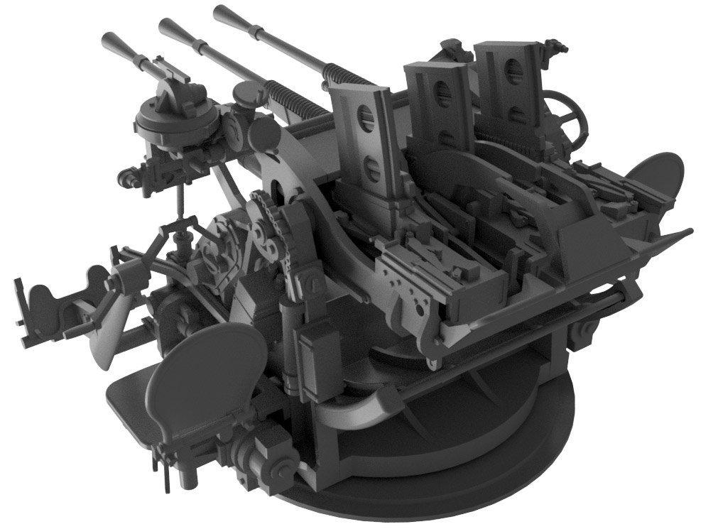 Pit-Road 1/35 Grand Armor Series Japanese Navy Type 96 25mm Triple Machine Gun Plastic Model Kit G47