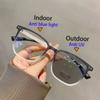 Fashion Design Photochromic Myopia Glasses for Men Women Luxury Anti Blue Light Eyeglasses Unisex Eye Protection Goggle Eyewear