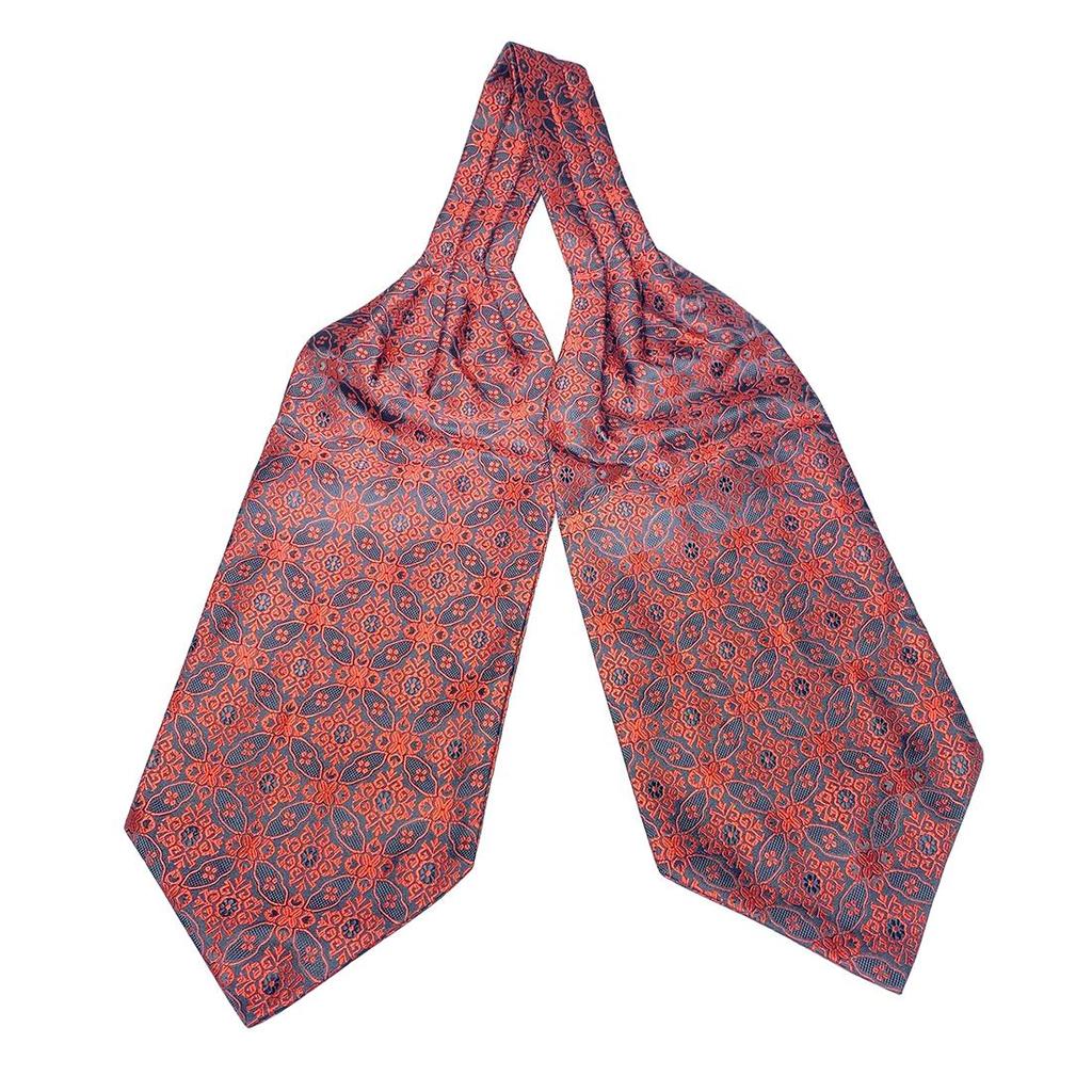 Men Vintage Self Tie Paisley Elegant Ascot Cravat Neck Scarf
