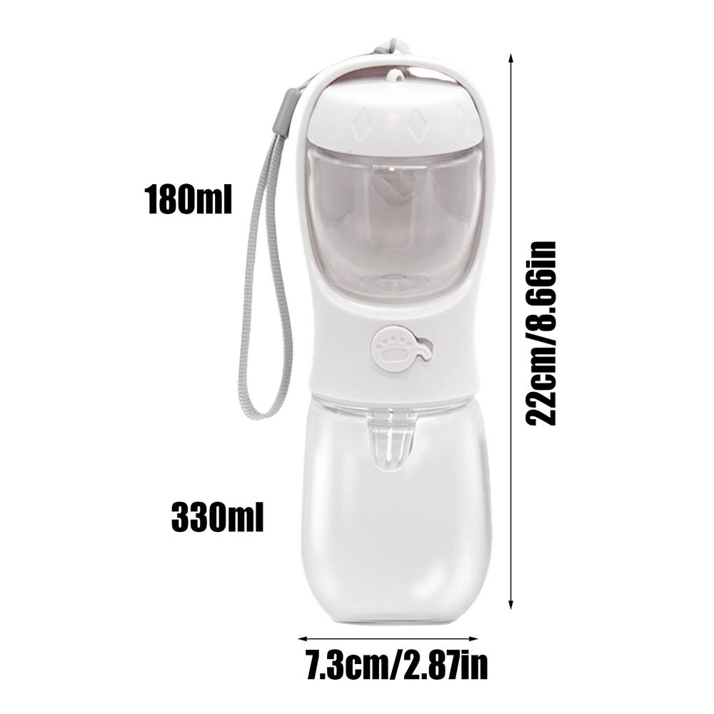2 In 1 Dog Drinking Cup Dog Walking Water Bottle Multifunction Dog Dry Food Water Dispenser For Walking Camping Home Travelling