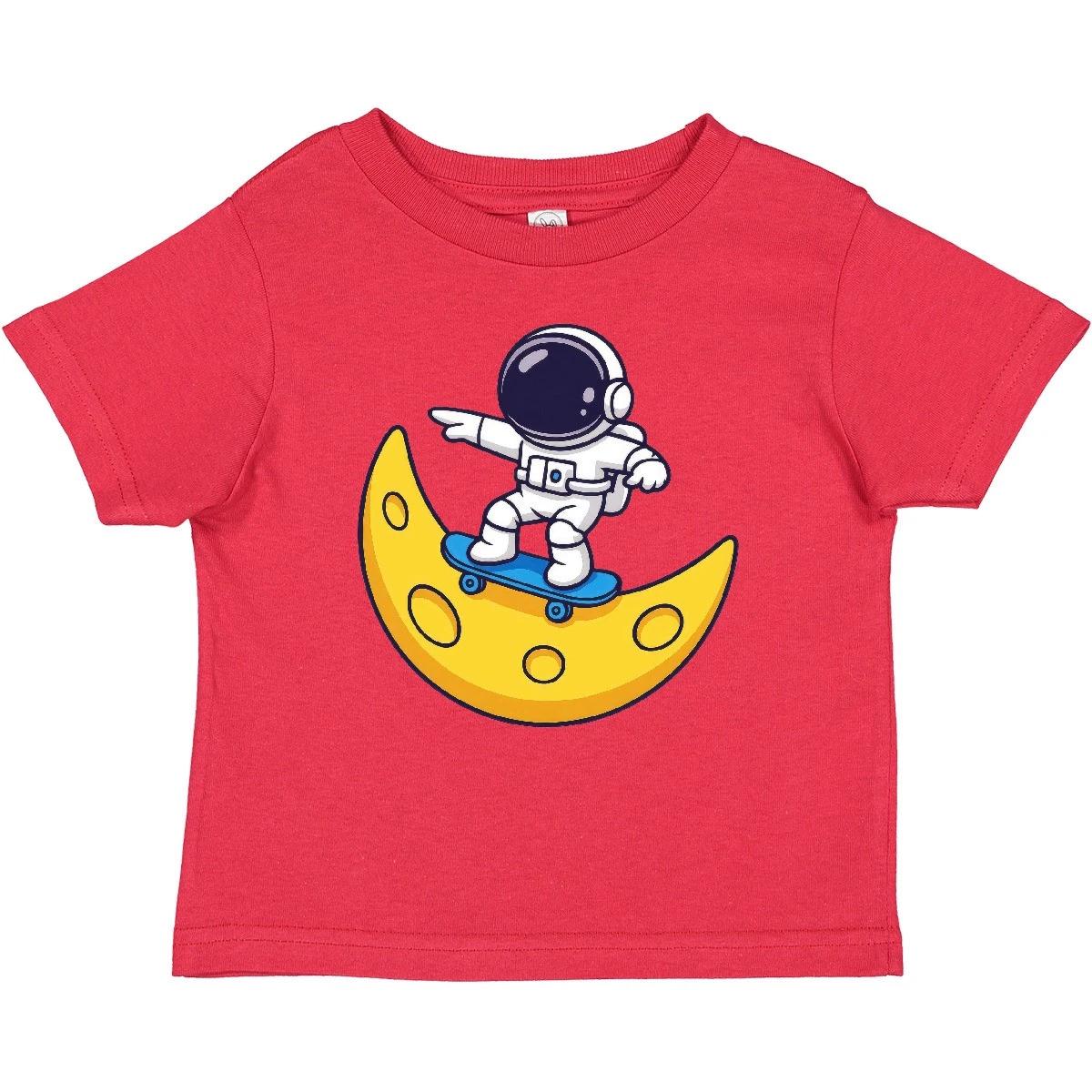 Inktastic Skate Boarding On The Moon Astronaut Baby T-Shirt Board Infant Tees 120