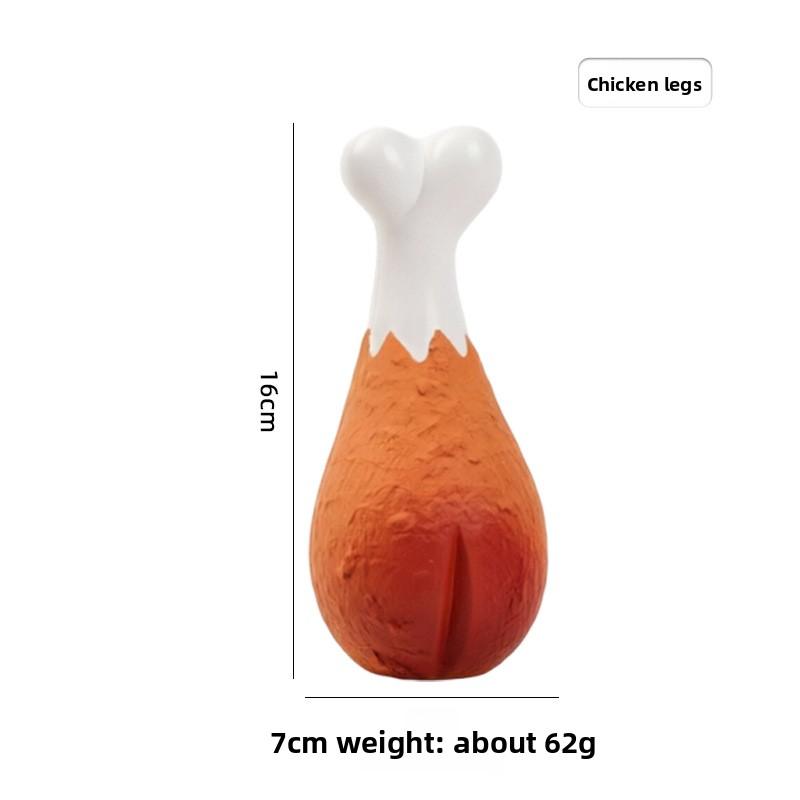 

Pet Latex Toys That Simulate Large Chicken Legs and Sausages. They Are Suitable for Large Dogs To Chew Clean Their Teeth and Relieve Boredom Dog Toys. Large chicken legs