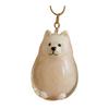 Dog Hair Collector Keychain Dog Shape Charm Keychain Memorial Storage Box Transparent Pet Fur Keepsake Capsule Memorial Gift for Pet Lovers
