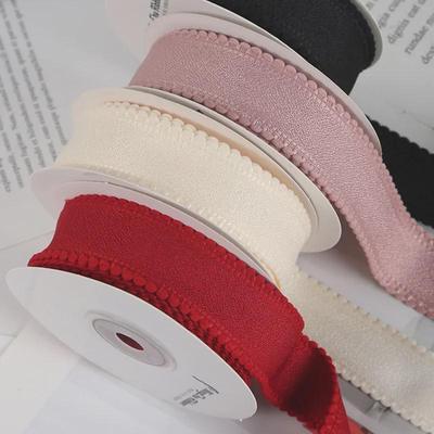 2.5cm Bubble Pearl Cotton Lace Ribbon for DIY Bouquets and Gift Packaging