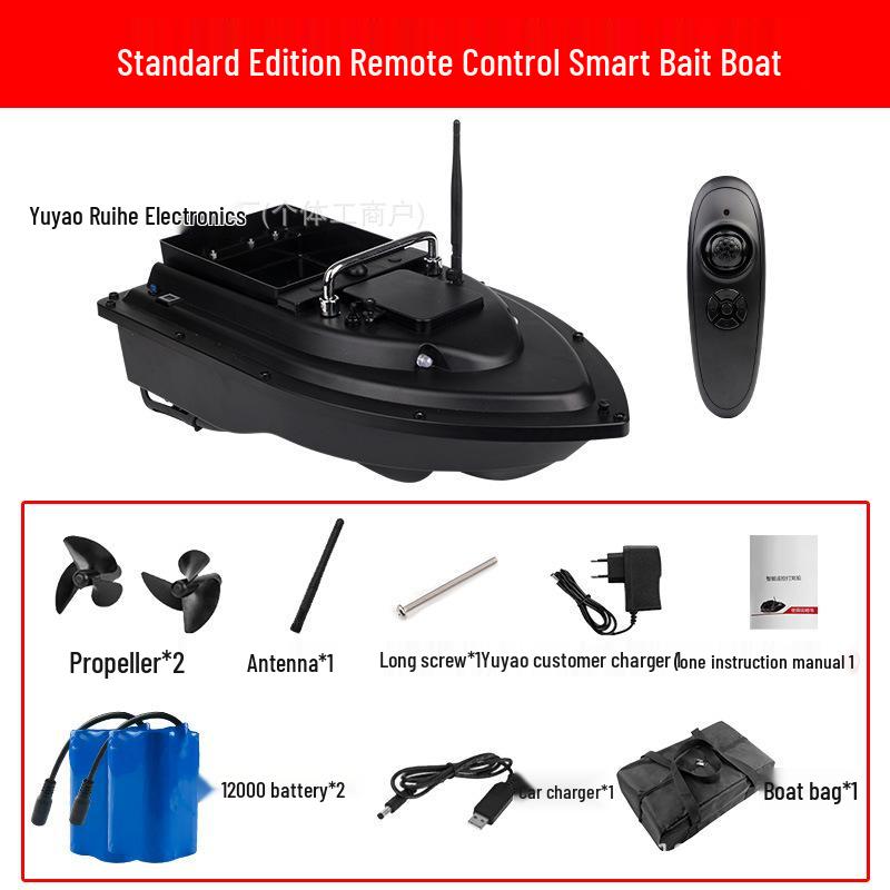 Large Remote Control Bait Boat with GPS & Auto Return for Fast Cruising